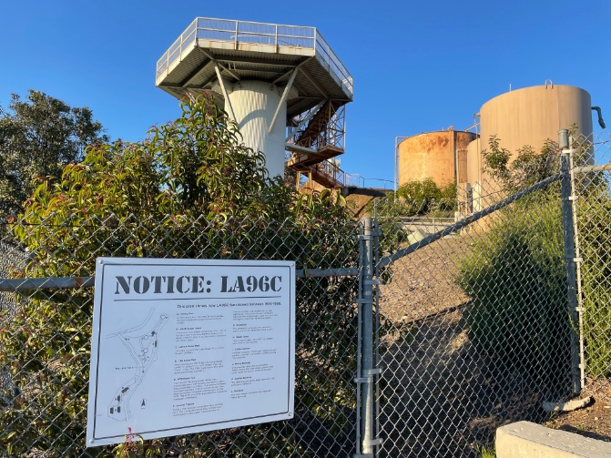 J_E_Barr's tweet photo. Haunting vestiges of LA’s Cold War, tucked into the Santa Monicas #lahikes https://t.co/M2X0mUNIsV