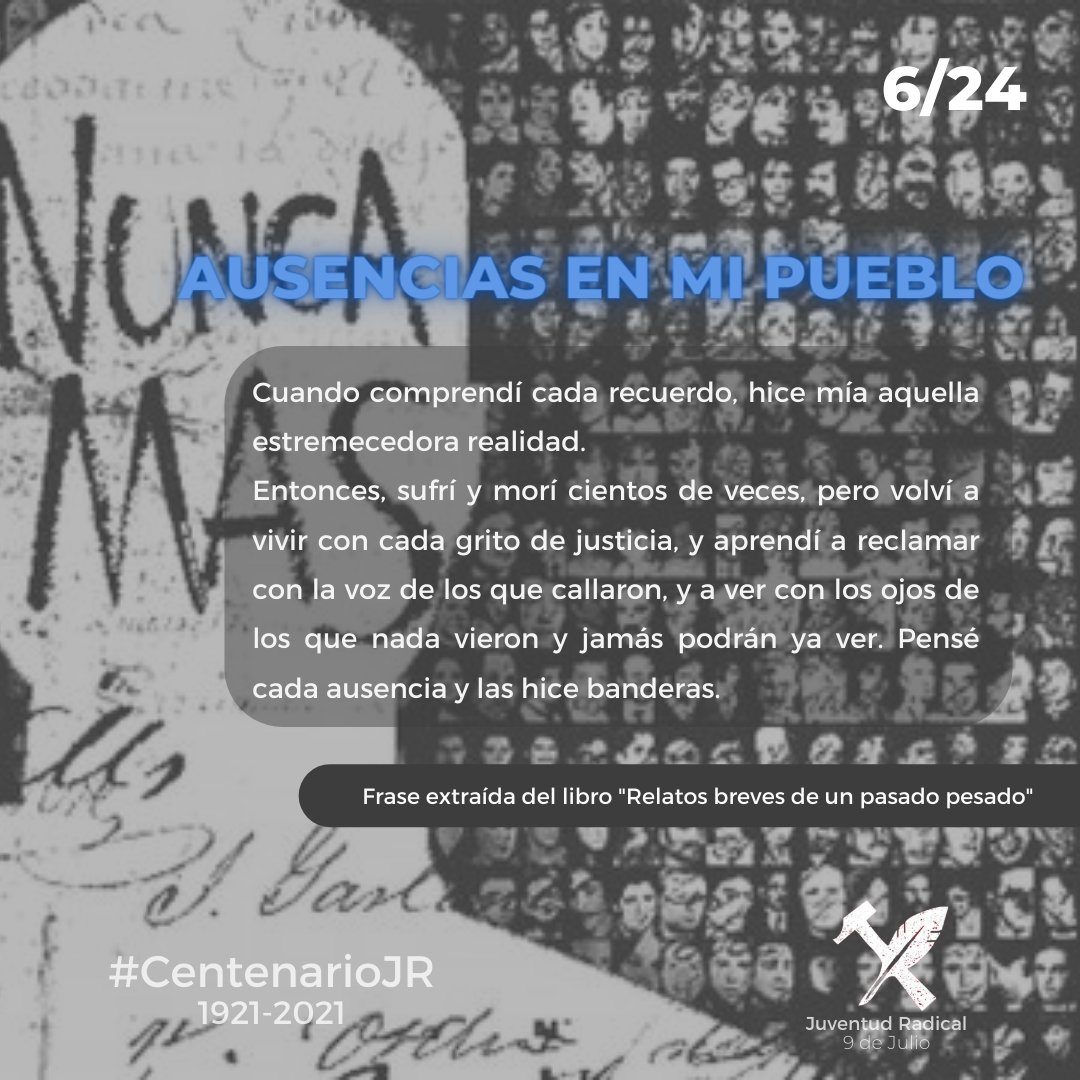 Reflexión de un pasado desgarrador 💡

Frases extraídas del libro "Relatos Breves de un pasado pesado" - Buenos Aires Educación. 

#24M #NuncaMás