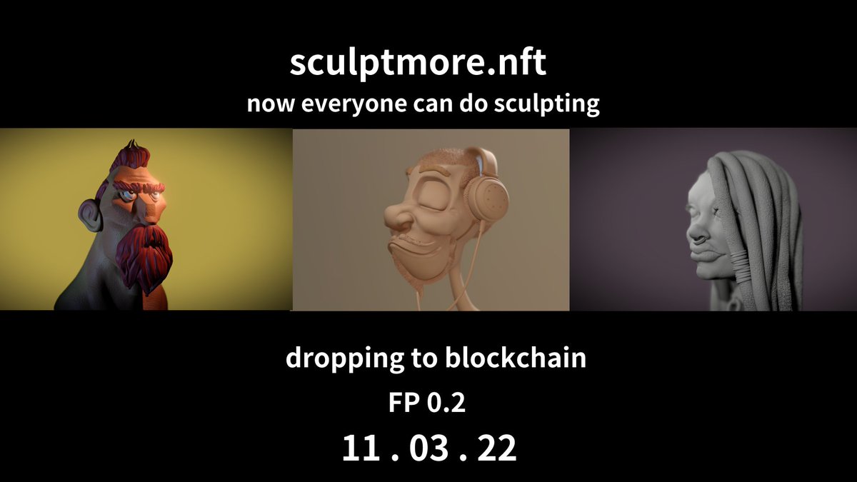 Hi Fam, introducing limited edition project to be drop this weekend.. a super rare hand sculpting to be own. Holder will get 1 hour free nomad sculpt training 1/1 (sculpt, painting, lighting and rendering), free customized sculpt template, customize alpha (texture) and ebook.