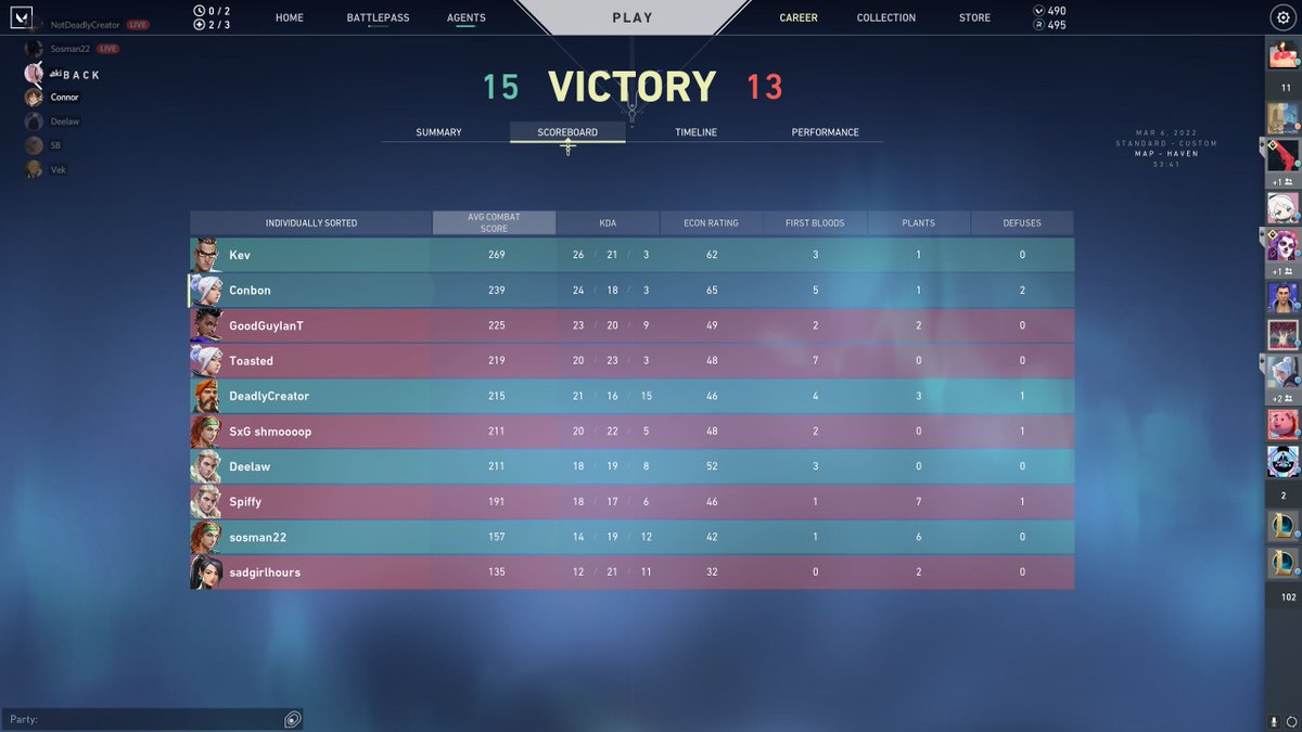 Played my first dia/imm scrim today w the boys and put on a clinic 🎯 #e10 
// <a href="/sosman222/">salah elkhidir</a> <a href="/Deelaw97/">Waleed</a> <a href="/DeadlyCreatorYT/">Nikhil</a> <a href="/LolitsKev/">Kev</a>