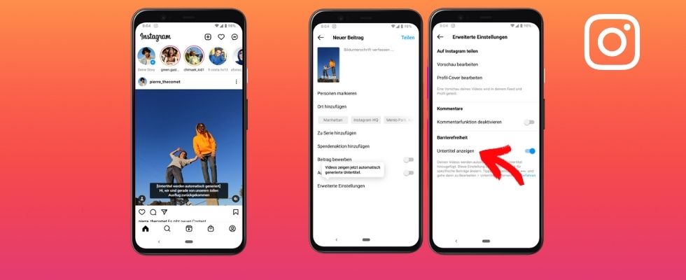 Mehr Barrierefreiheit für deine #InstagramVideos: Automatische Untertitel sind nun auch für deutschsprachige Feed-Videos verfügbar. Alle Infos 📹 ➡️ bit.ly/3Ci0ZmQ