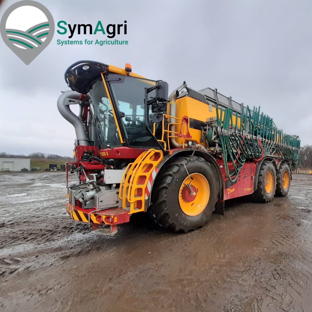 SymAgri's tweet photo. Our team has fitted this Trimble-ready Vredo self-propelled slurry spreader with a GFX-750 screen and NAV-900 receiver on CenterPointยฎ RTX.
The spreader has also received the AutoSync superpower โญ๐ช๐ฆธ.
AutoSync connects your entire farm operation.
#trimble #autosync https://t.co/Gdi6xcaUjP