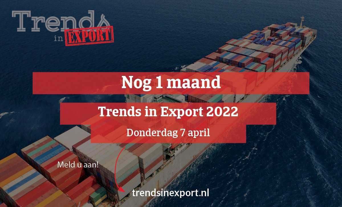 TrendsInExport's tweet photo. 📅 Het Trends in Export event vindt dit jaar plaats op donderdag 7 april in de Johan Cruijff ArenA en staat in het teken van digitalisering.

Meld u snel aan en haal inspiratie uit ons event: https://t.co/60ZlvxphW3 https://t.co/NUJEYpkGus