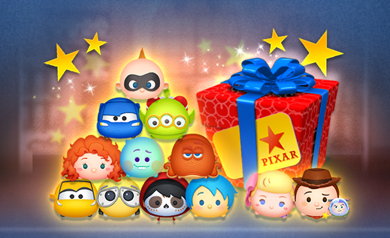 【海外限定】ディズニー　ツムツム　ピクサー　セット ピクサー ツムだけのセレクトBOX登場🎁／ ペアツム「ウッディ＆バズ