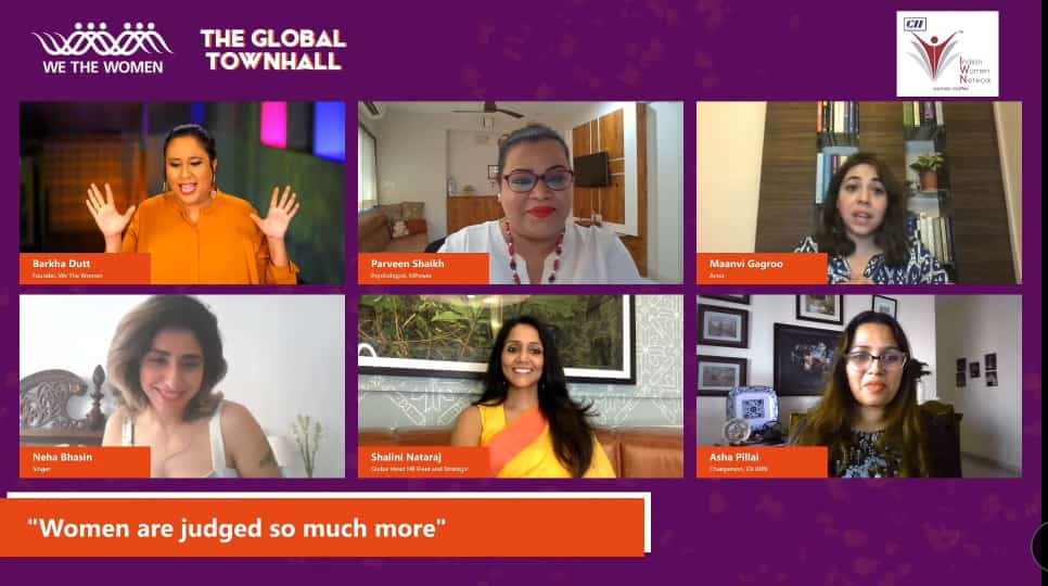 shalininatraj's tweet photo. Had an enriching conversation with @BDUTT and my fellow amazing panelists about the importance of mental well-being and how it is ok not to be ok. https://t.co/bFkPw07fNr