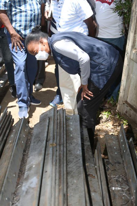 Energy CS <a href="/AmbMonicaJuma/">Amb. Dr. Monica Juma</a>, accompanied by PS, Maj Gen (Rtd) <a href="/GKihalangwa/">Maj General (Rtd) Dr. Kihalangwa</a> and our Ag. MD &amp; CEO, Eng. Rosemary Oduor yesterday led a team of security officials in an early morning operation to flush out suspected vandals of power infrastructure in Kibo area of Ruiru, Kiambu County.