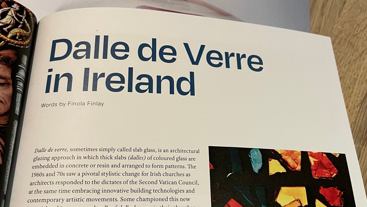 GlassSocietyIre's tweet photo. Have you got your hands on your copy ?⁠
Informative articles and powerful images, including this piece by @finolafinlay on Dalle de Verre in Ireland, a great read.
https://t.co/f2agv0y5JF⁠
⁠
#gsoi #gsoimember #gsoimembermonday #membermonday #IYOG2022 #glass #glassireland ⁠ https://t.co/ETNcX5twCD