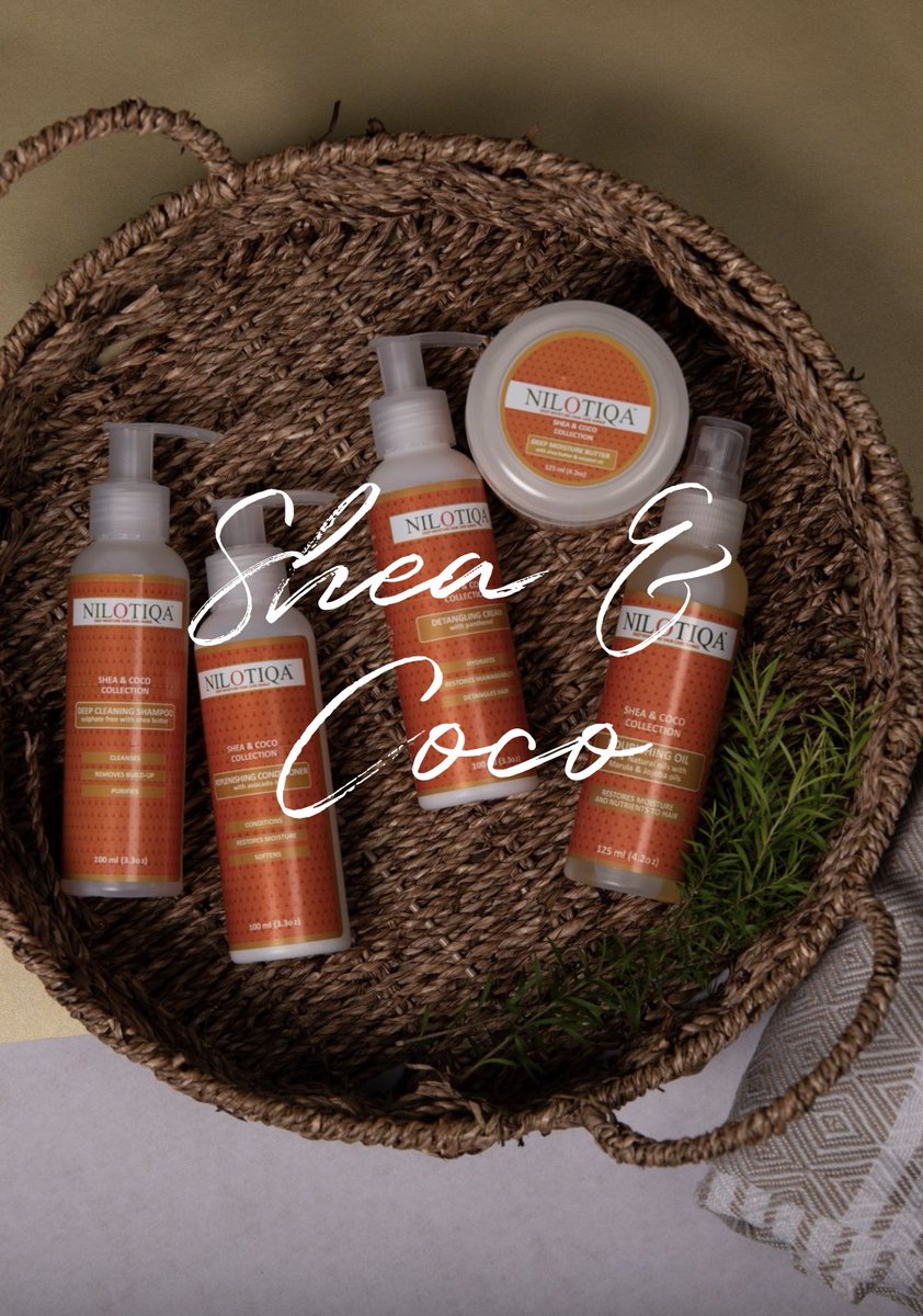 nilotiqa's tweet photo. Our Shea & Coco Collection is the perfect introduction to the Nilotiqa Range.
Use the #MiniEssentials to Cleanse, Condition, Detangling & Deeply Moisturise hair weekly. Your hair will love them 🧡
#MiniEssentials #FormulatedForYou #AvailableAtClicks https://t.co/yfyh01xLIv