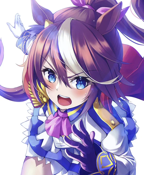 #みんなの推しの初描き絵と最近の絵を見せて欲しい
テイオー!!! 