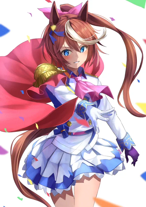 #みんなの推しの初描き絵と最近の絵を見せて欲しい
テイオー!!! 