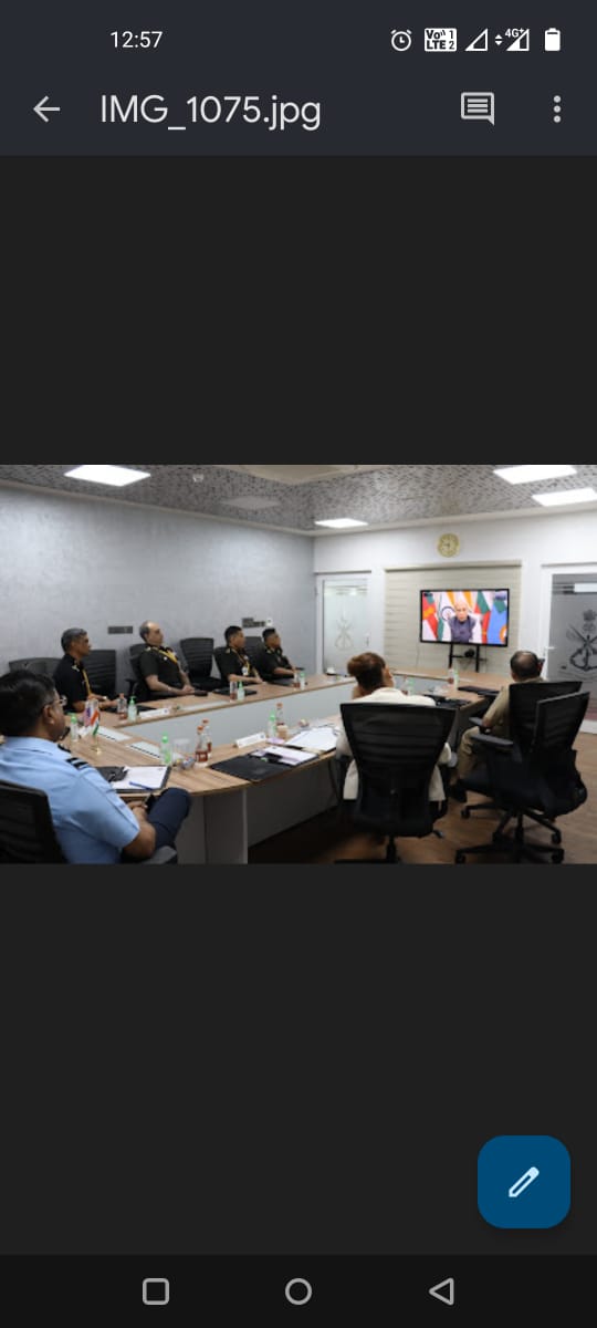 PRODefDehradun's tweet photo. Raksha Mantri Shri Rajnath Singh virtually inaugurated, on March 07, 2022, the four-day Indo-Pacific Military Health Exchange #IPMHE conference co-hosted by Armed Forces Medical Services and US Indo-Pacific Command #USINDOPACOM
https://t.co/X9QFKfO2x3 https://t.co/32cNPWmejF