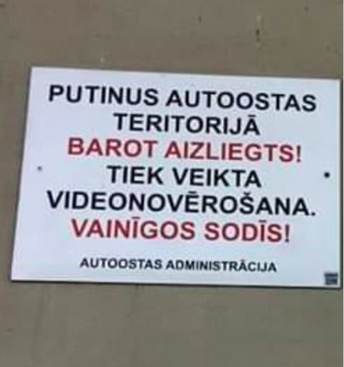 Nebaraojiet putinus, lūdzu!