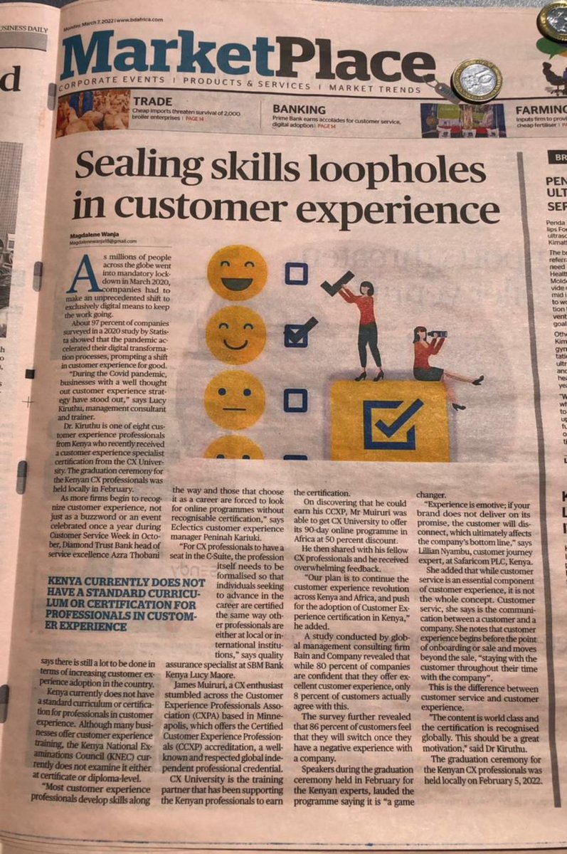 Dr. Lucy Kiruthu CCXP, XMP (@kiruthulucy) on Twitter photo Upskilling Customer Experience with <a href="/cxuniversity/">CX University</a> and <a href="/CXPA_Assoc/">CXPA</a>
The next Cohort starts in April <a href="/JamesMuiruri_M/">James Muiruri, CXS., PXS</a>
#CustomerExperience Upskilling Customer Experience with <a href="/cxuniversity/">CX University</a> and <a href="/CXPA_Assoc/">CXPA</a>
The next Cohort starts in April <a href="/JamesMuiruri_M/">James Muiruri, CXS., PXS</a>
#CustomerExperience