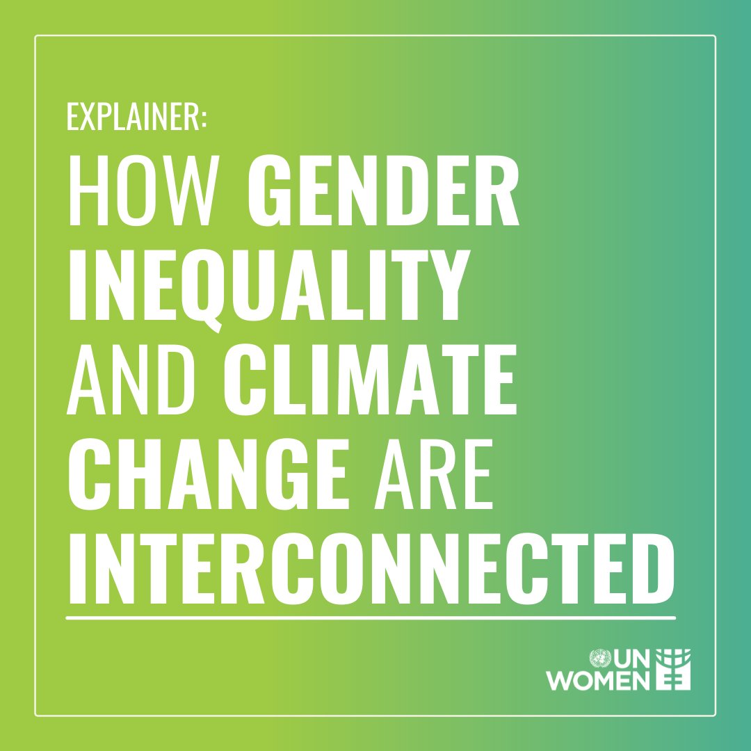 Ahead of #InternationalWomensDay, learn how climate change impacts women and girls, why gender equality is key to #ClimateAction, and what you can do to support solutions for women, by women. 🌱 unwo.men/uCzM50I7zZI #IWD2022 #UnstereotypeAlliance