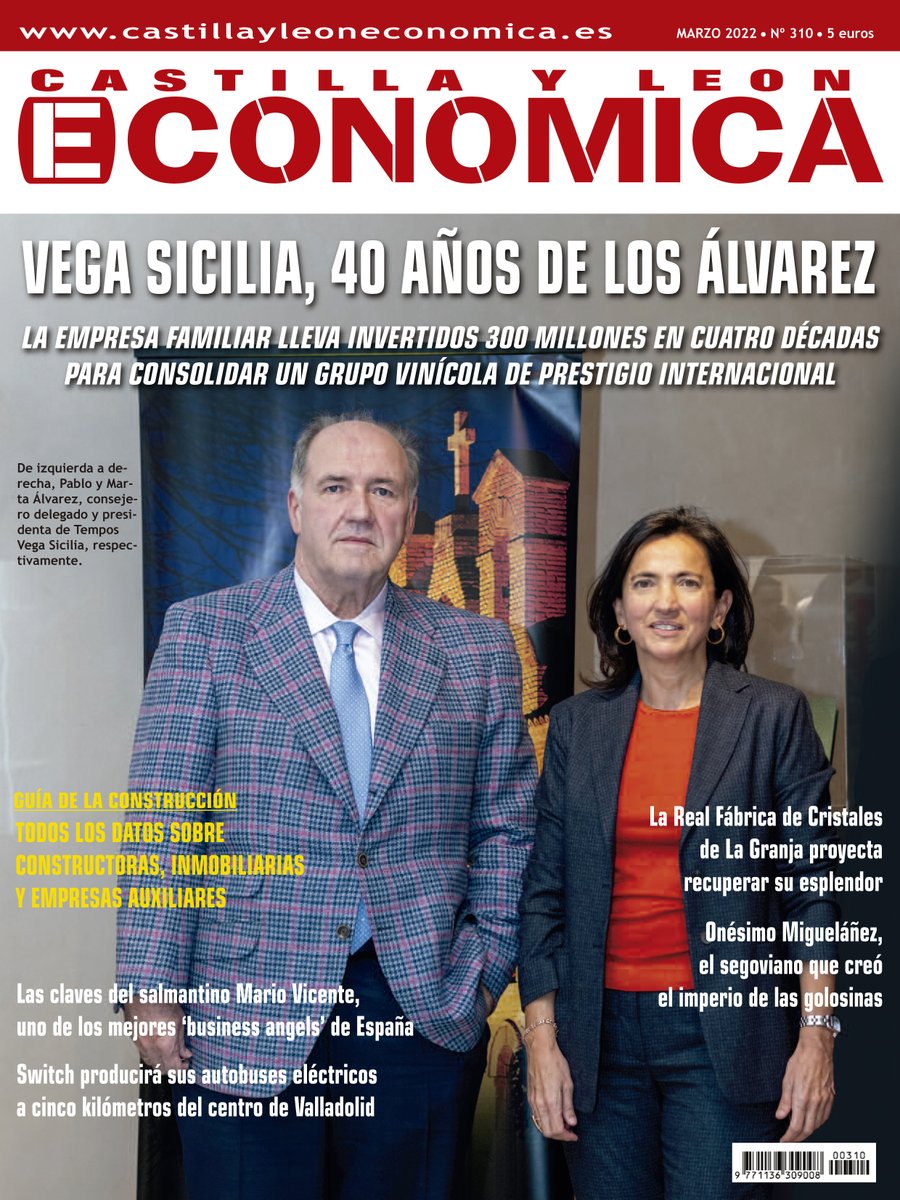 ¿Has visto la #portada de marzo de <a href="/cyleconomica/">CyL Económica</a>? Ya está en los quioscos ow.ly/TR8250IboJ9 #construcción #inmobiliarias <a href="/TVegaSicilia/">Tempos Vega Sicilia</a> @switchEVglobal <a href="/miguelanez/">Miguelañez</a> <a href="/realfacristales/">Real Fábrica de Cristales</a>
