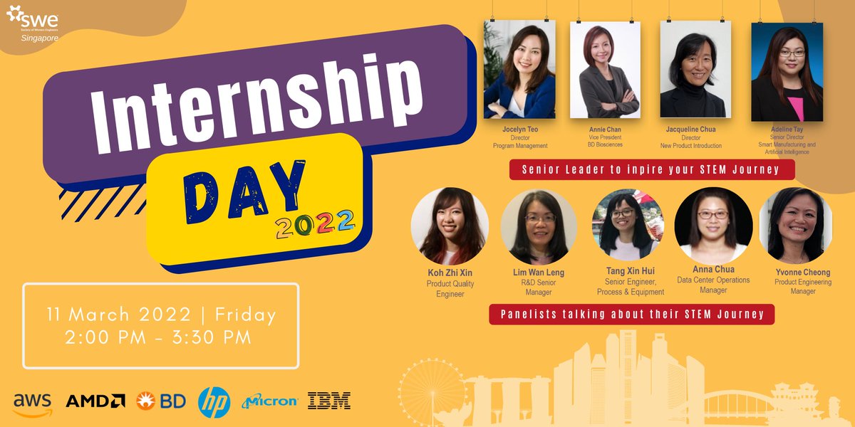 SWE@SG is bringing together an extraordinary bench of female leaders who will be imparting their experiences developing their STEM Careers. Forward this to a friend who is keen to kickstart their STEM journey. #internships #intern form.jotform.com/213463375928464