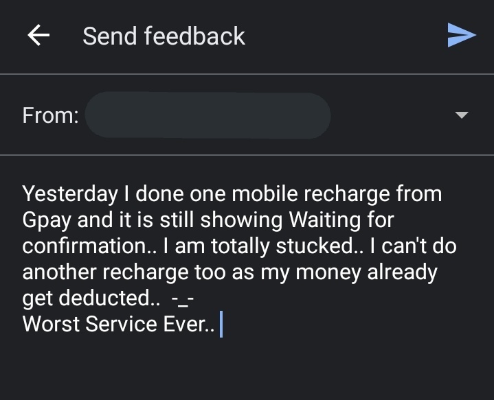 janta_request's tweet photo. It always troubles people..
So many cases yet no solution..
And it only happens to Gpay..
@GooglePay @GooglePayIndia @Google @googledevs https://t.co/iBahVFmQLN