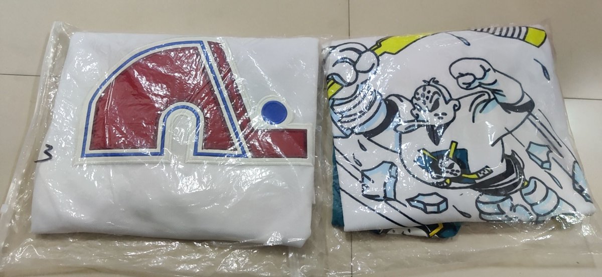 The hockey jerseys shipped out. all team jersey availale