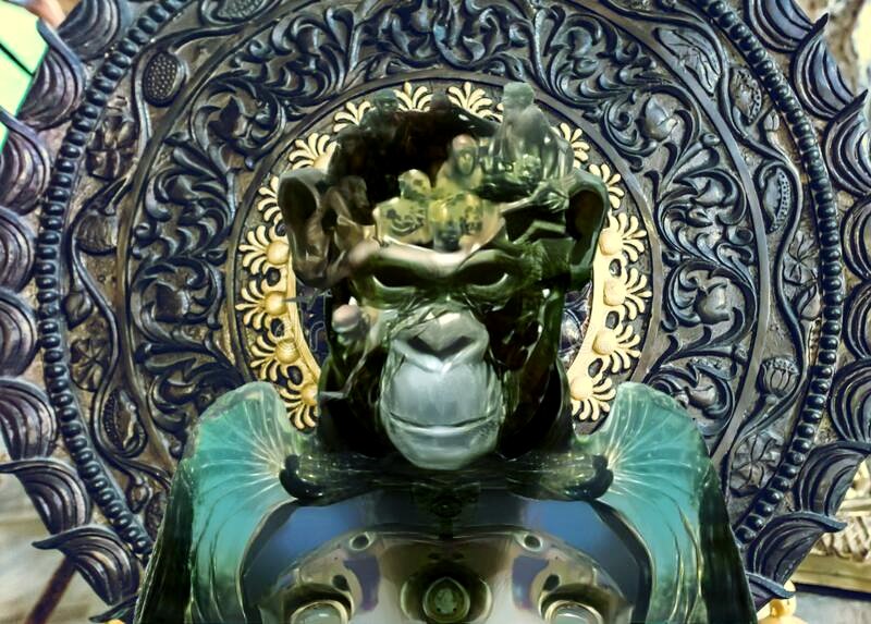 DAC4Academy's tweet photo. Another variant of #AAA #evolutionapes 7584
Inspired by A large gilt-bronze figure of Dipankara Buddha, Qing dynasty, Kangxi period 清康熙 銅鎏金燃燈佛坐像 auctioned in Sothebys. The most non angry ape of angry apes but doesnt mean that he wont punish your wrong doing. https://t.co/zsPfTOA3DJ