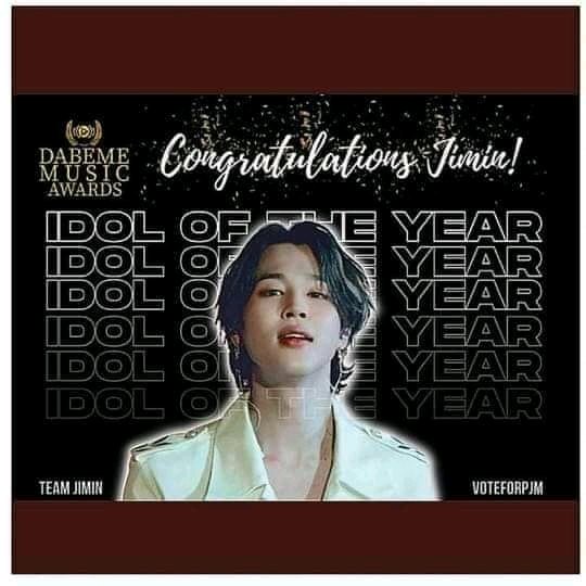 AllAboutBtsph7's tweet photo. PARK JIMIN  has been crowned "K- Pop Idol of the Year"  at the 2022 Dabame Music Awards with 279,026 impressive total of votes!!!!  
Our Park Jimin the king of dance floor and the South Korea IT boy! CONGRATULATIONS mahal and well deserve we're so proud of you!!👏♡ https://t.co/710A3IPjOr