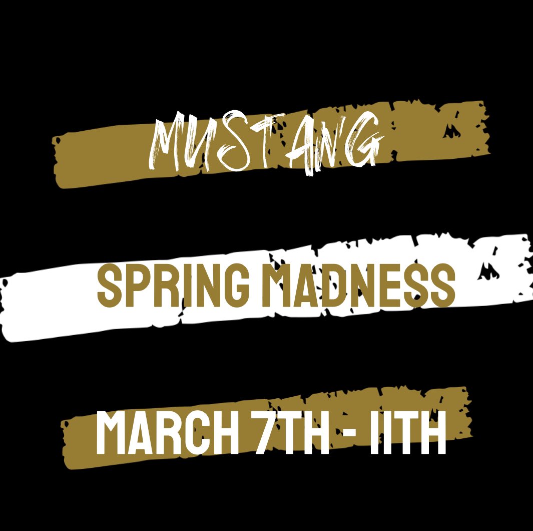 JWMHS's tweet photo. Let #MustangSpringMadness begin! Read all about it and join in on the fun (and madness)! #YouCantStopTheMadness #YouCantStopMustangPride #YouCantStopExcellence https://t.co/RXwfrswV7H