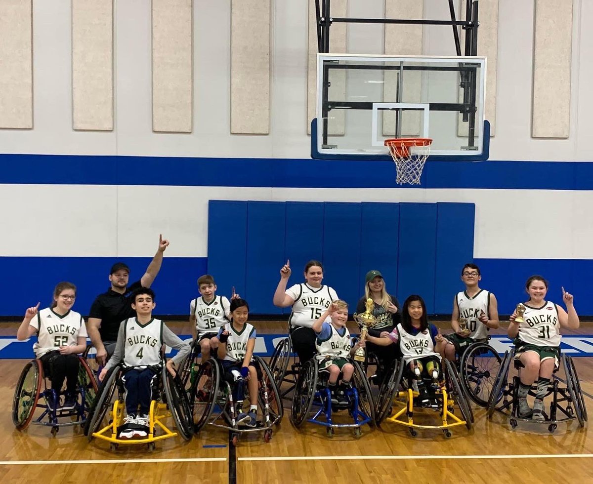 WASAadaptsports's tweet photo. Midwest Conference Prep Champions!

Special shout out to: 
Travis - varsity all tournament team
Catherine - female mvp of tournament 
Gianni - all tournament team
#champions #alltournament #wheelchairbasketball #conferencechamps https://t.co/lPlpumRqD5