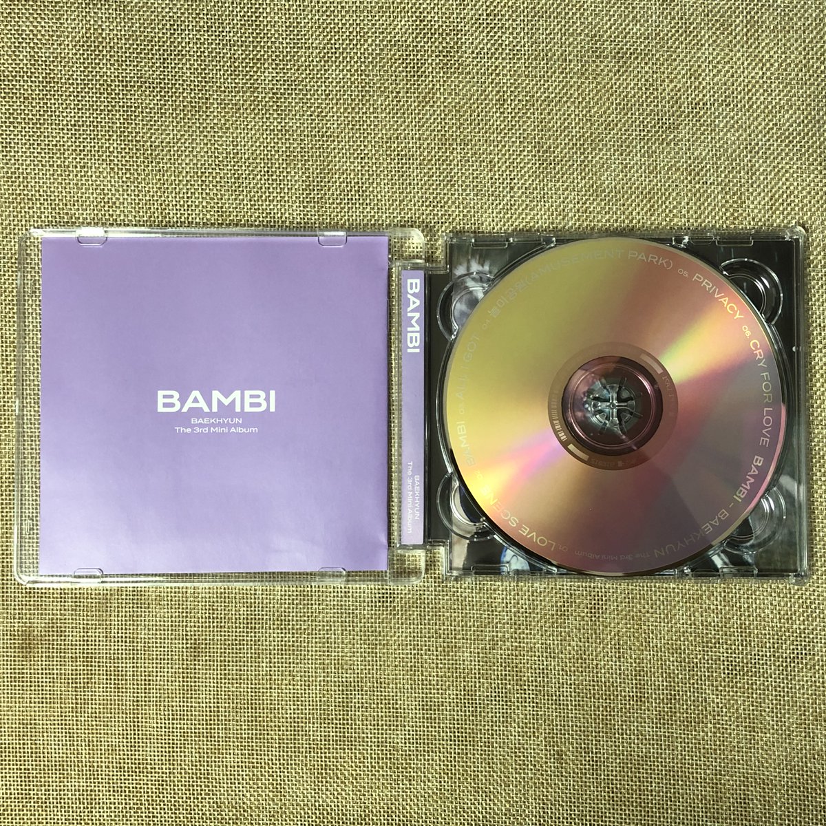 awesomebag7's tweet photo. EXO Baekhyun [3rd Mini Album Jewel Case Ver: BAMBI] Misty VER UNSEALED OPENED
엑소 백현 [미니앨범 3집 제웰 케이스 버전: 밤비] 미스티 버전 개봉앨범

PHOTOBOOK + CD ONLY
NO PHOTOCARD
Price: 9$
SH in Korea: 3$
DM for WW Shipping &amp; Bulk Buys
#Baekhyun #백현 #Bambi #밤비 #Bambi_Misty https://t.co/VGkvwItGus