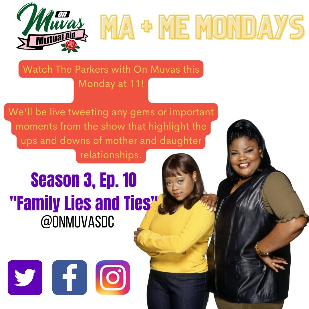 Okay so we're trying something different! I'm really excited to present tomorrow as "Ma + Me Monday." The point is to watch something most of us watch and enjoy and think about what the shows are saying about black mother and daughter relationships.