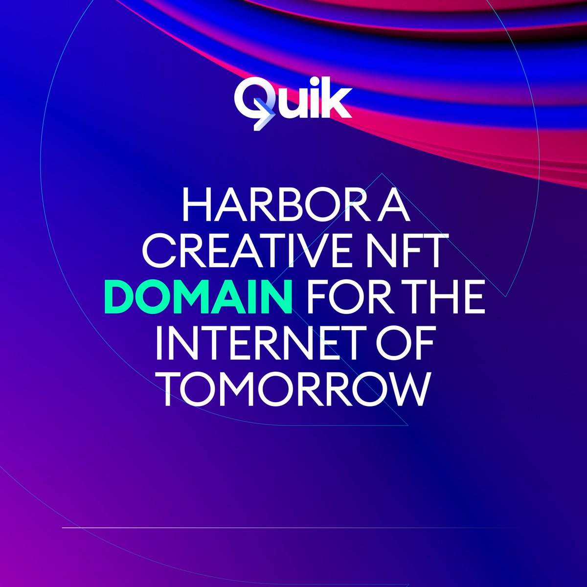 Quik is launching soon..

#NFTDomains #nftmarketplace #domainnames