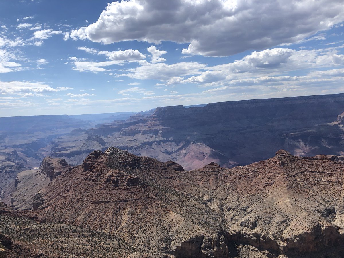 ColeLorax's tweet photo. Last summer I visited the Grand Canyon. The Grand Canyon was formed 2 billion years ago when two of earths played collided. It was also formed by erosion due to the Colorado river  #apesland @franklinlorax https://t.co/7MMxdvkfgE