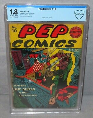 mljcomics's tweet photo. PEP COMICS #10 (Irv Novick Shield cover) CBCS 1.8 GD- MLJ Magazines 1940: $799.99End Date: Mar-07 12:57Buy It Now for only: US $799.99Buy it now | Add to watch list https://t.co/jTurxUDBWR https://t.co/O5ryqisTE3