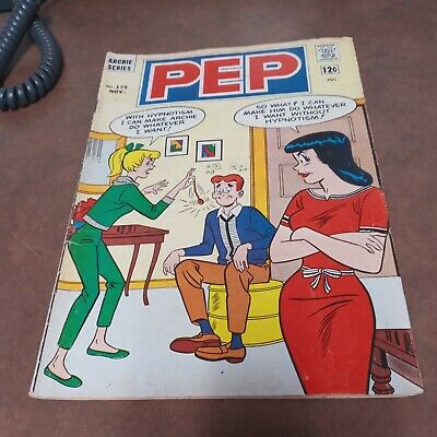 mljcomics's tweet photo. Pep 175 mlj comics 1964 Archie! Hypnotism covers front &amp; back! Josie dan decarlo: $19.12End Date: Apr-06 06:00Buy It Now for only: US $19.12Buy it now | Add to watch list https://t.co/lCy4038SGA https://t.co/LEXEosmWOu