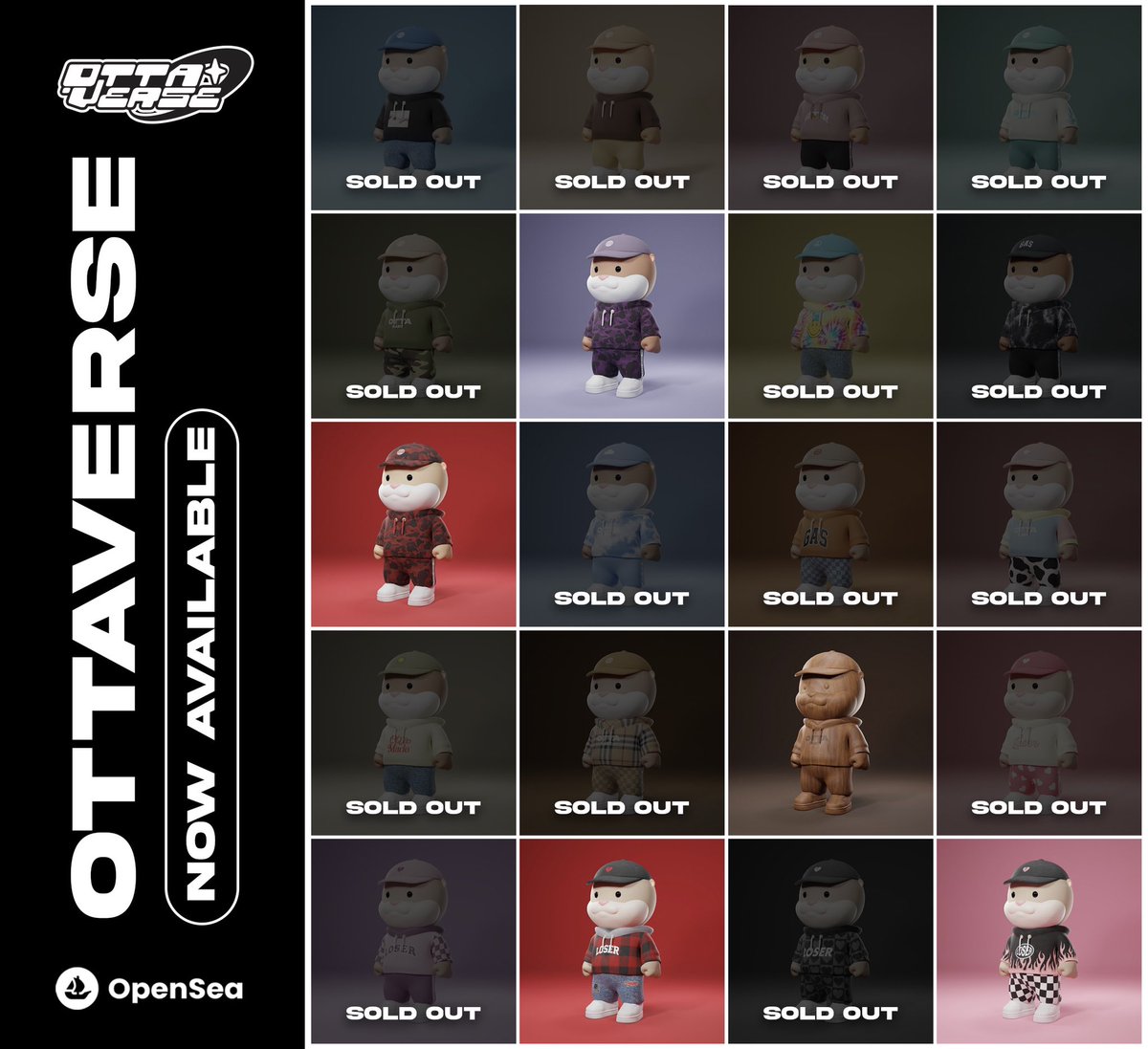UPDATE!! (20/100)
ONLY 5 AVAILABLE 🔥🔥
ENJOY THE RIDE ✌🏻✨

Go check it!!!! 🔗: opensea.io/collection/ott…

#Ottababy #ottaverse #NFT #NFTCommunity  #NFT #opensea #NFTdrops #NFTs #nftcollectors #NFTCollection #NFTcollectibles