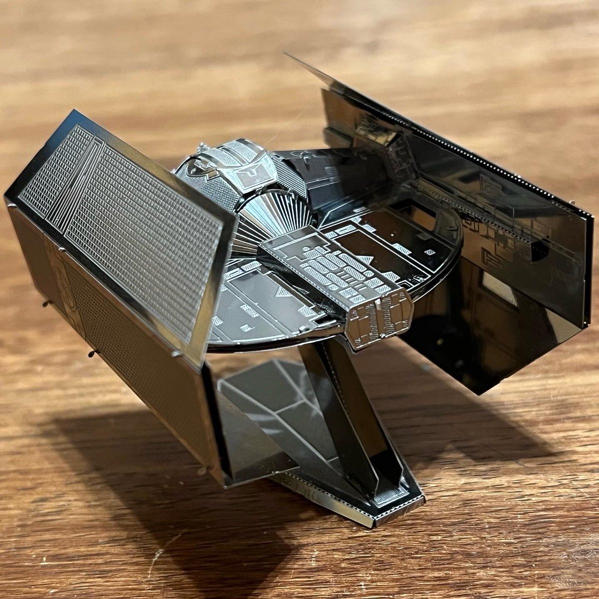 adam_romig's tweet photo. Found my metal model kit of Darth Vader’s TIE Fighter. Finally finished it. https://t.co/xY3TbKsaaP