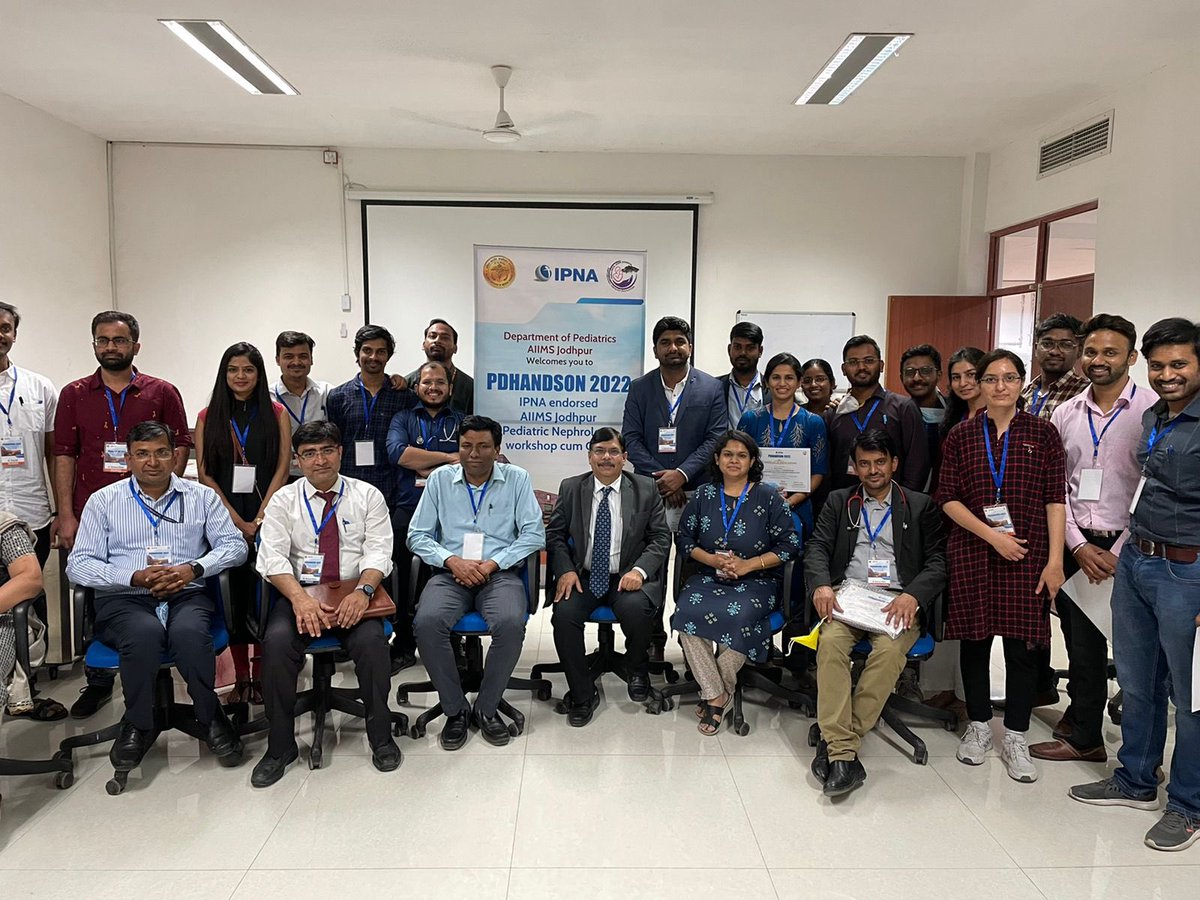 aiims_jodhpur's tweet photo. PDHANDSON-2022  at AIIMS Jodhpur...Attended by eminent faculty from across the country and over 80 participants physically. Hands on training in PD insertion to trainees across Rajasthan. Thanks @IPNA_PedNeph @LittleKidneys for support. @narendramodi @MoHFW_INDIA @ICMRDELHI @WHO https://t.co/ZAKe2iOlHY