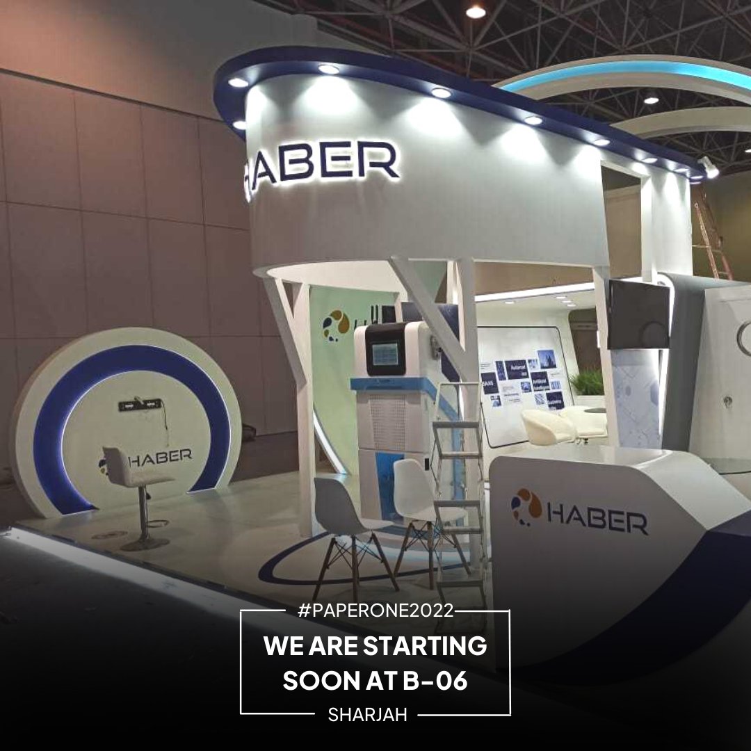 HABER_TECH's tweet photo. Paperone Show is set to begin and Haber is all excited to meet you at Sharjah! Check out the path-breaking technological innovations at B-06!
#expo2020dubai #paperoneshow #haber #paperindustry #AI #automation #ML #UAE #sharjah #comemeetus https://t.co/gHPj8VTvIA