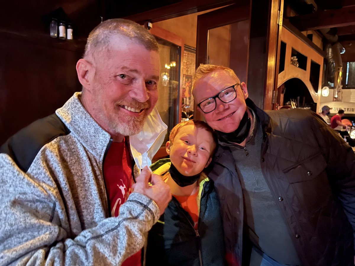 Nick_Creach's tweet photo. So incredibly lucky to have a wonderful dinner with these two Creach fellas. Thank you @ViaTribunali1 for an amazing meal. https://t.co/Czl4xVPiIq