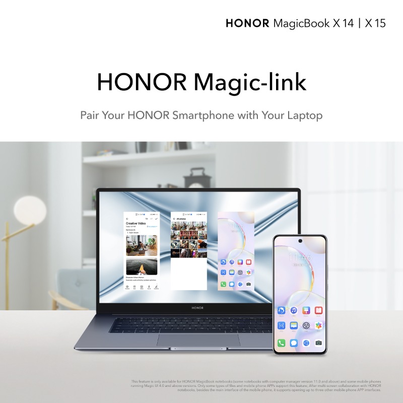 Honorarabia's tweet photo. أصبح HONOR MagicBook X14 وHONOR MagicBook X15 متاحين الآن في الإمارات العربية المتحدة مع تصميم رائد مصنوع من الألومنيوم عالي الجودة، شحن سريع بقوة 65 واط بالإضافة إلى الشاشة المعتمدة لحماية العين. 

اشترِ الآن واحصل على الضمان لسنة إضافية https://t.co/NoP9yxWoRw تطبق الشروط.