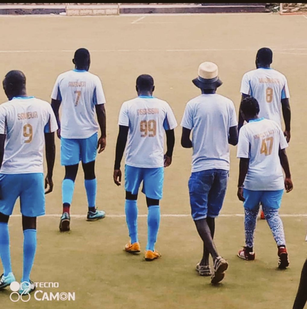 Yesterday at the lawyers I was at the touch line for <a href="/kingpinsfc/">KINGPINS F.C</a> and we managed to salvage our first win against the former champions <a href="/DLocusts/">Desert Locusts</a> ..
The man with the cap