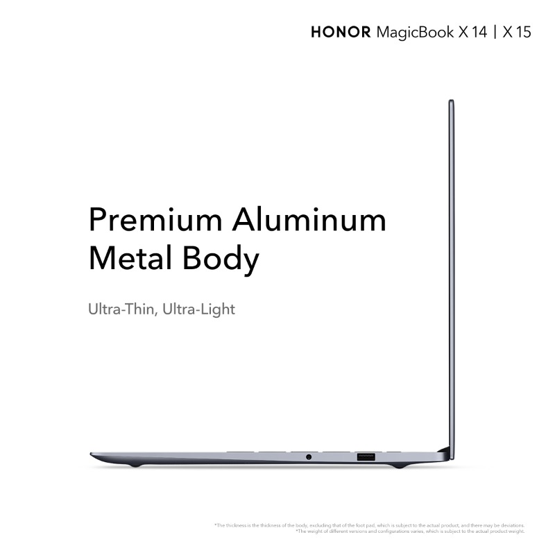 Honorarabia's tweet photo. أصبح HONOR MagicBook X14 وHONOR MagicBook X15 متاحين الآن في الإمارات العربية المتحدة مع تصميم رائد مصنوع من الألومنيوم عالي الجودة، شحن سريع بقوة 65 واط بالإضافة إلى الشاشة المعتمدة لحماية العين. 

اشترِ الآن واحصل على الضمان لسنة إضافية https://t.co/NoP9yxWoRw تطبق الشروط.