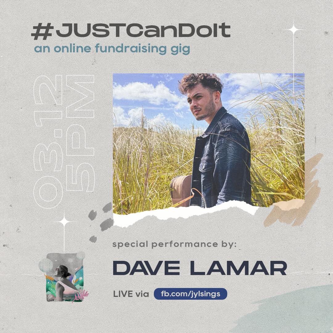 hourly_FTS's tweet photo. Dave Lamar will be one of the artists who’ll give a special performance for the #JUSTCanDoIt an online fundraising gig on March 12 at 5PM! 
 
— https://t.co/L4oIuICtDh

#DaveLamar 
@itsMorissette https://t.co/3iXtlXmYbl