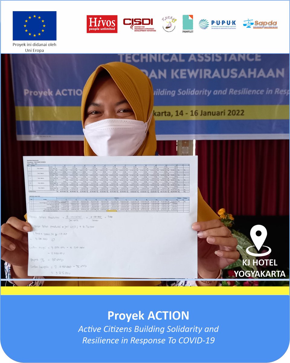 PUPUKNGO's tweet photo. [PROJECT #ACTION] 
Technical Business di Yogyakarta yang diikuti oleh 30 peserta, dalam mematangkan bisnis model dan bisnis plan melakukan presentasi 
#TeamEurope #ACTIONlawanCOVID #solidarityresilience @uni_eropa @HivosROSEA @CISDI_ID @SAPDAJogja @_pamflet @KAPAL_Perempuan https://t.co/5bAzuAngoU
