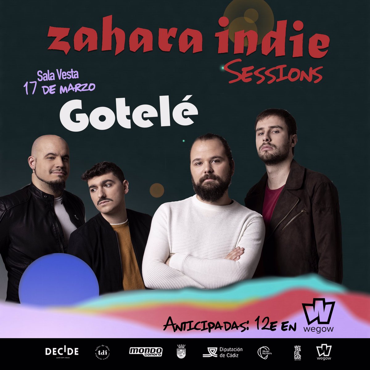 LoIntelecM's tweet photo. Sonograma y Gotelé se presentarán el 17 de marzo en Sala Vesta con motivo de Zahara Indie Sessions. Se llevará acabo en Madrid y los boletos se encuentran disponibles en Wegow: https://t.co/Wbralh73vU

#eventos #madrid #musica https://t.co/4orJIGWRS0