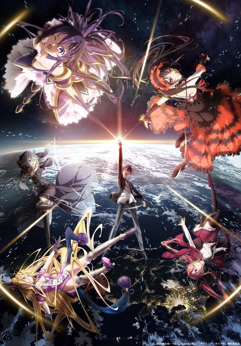 myanimelist's tweet photo. News: Date A Live IV reveals key visual for an April 8 debut; Jun Nakagawa (Date A Bullet: Dead or Bullet) directs Season 4 at animation studio GEEK TOYS @date_a_info #date_a_live https://t.co/a5WC084bhc https://t.co/XYcUagCaga