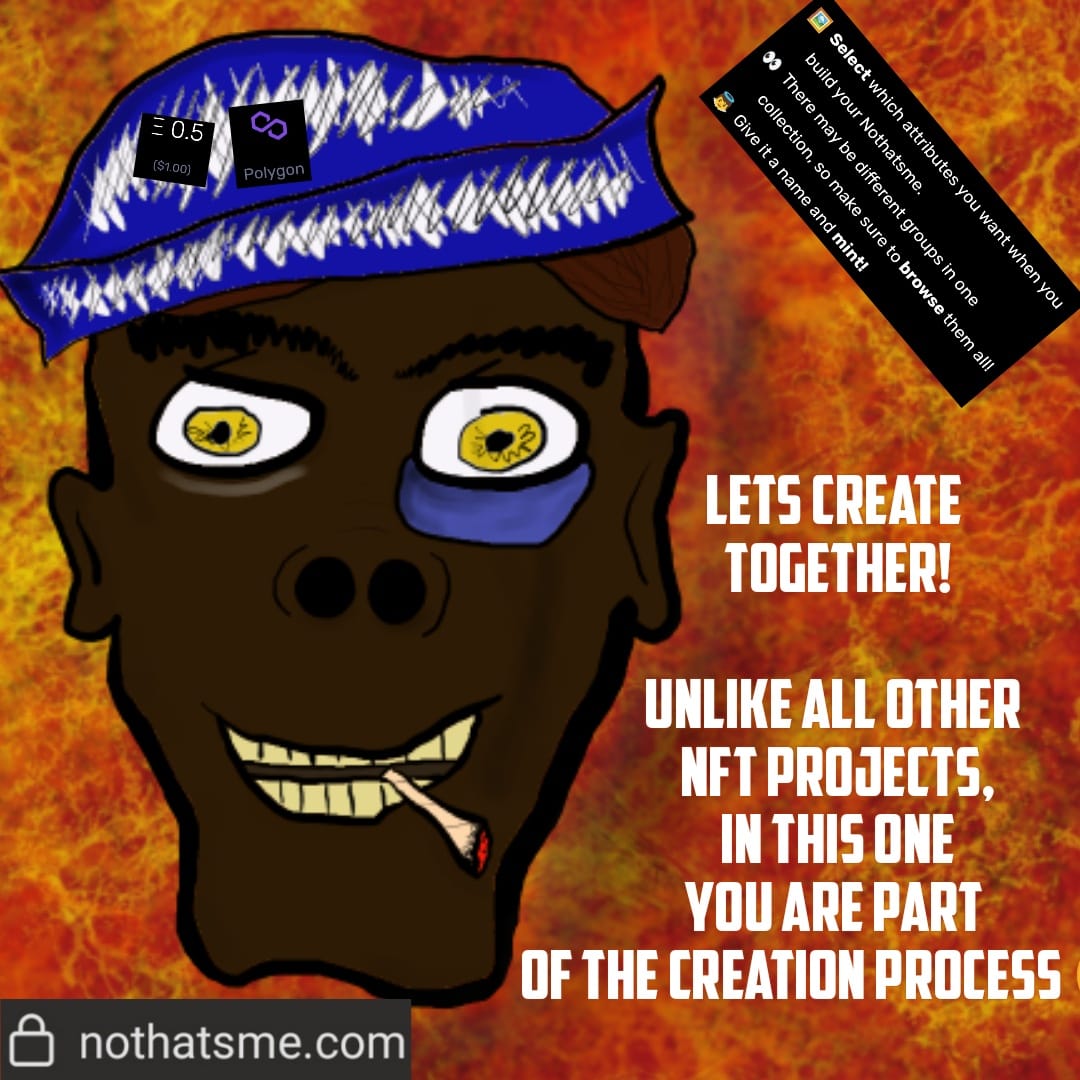 Hobby_Developer's tweet photo. @NFTshills ⚒️#Customize⚒️
your own #Nothatsme #NFT😱
different to other #NFTProject👍
max. Supply 10.000 #Nothatsme's
Be one of the first or regret it later😜

https://t.co/HOIawGzUUq
https://t.co/nkO6oRmAJ0

#NFTdrop #nftart #DigitalArtist #NewNFTProfilePic #Collectibles #love #metaverse https://t.co/dzNSt8dOLK