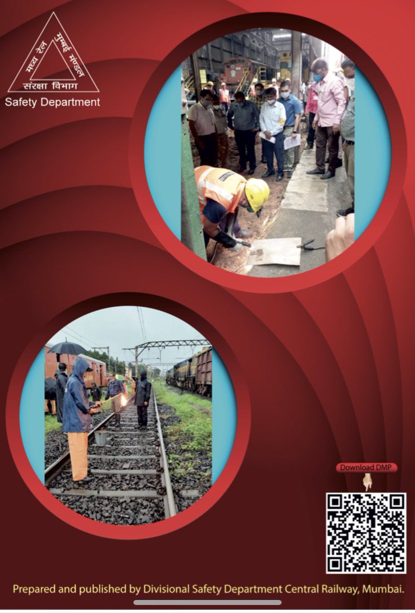 DISASTER MANAGEMENT PLAN 2022 OF MUMBAI DIVISION.
<a href="/drmmumbaicr/">DRM Mumbai CR</a> 
#SafetyFirst #SafetyMatters 

Can be downloaded through QR code given below. 👇👇👇