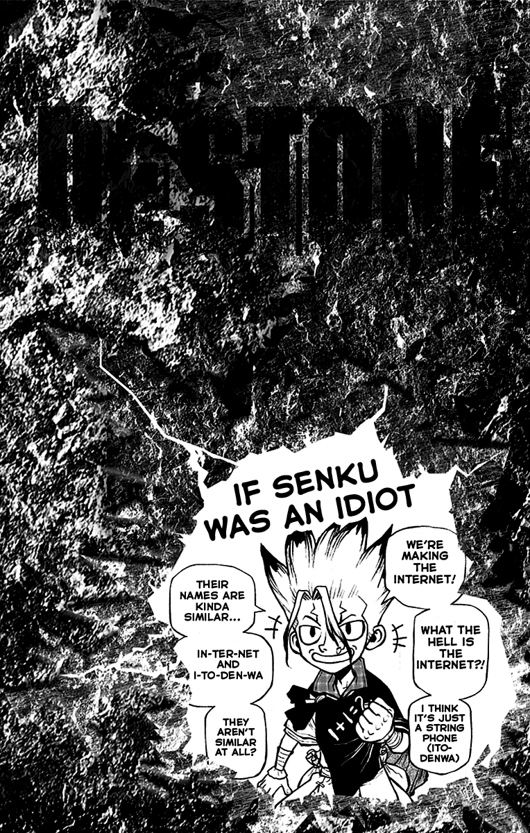 Dr. STONE Manga Volume 25 Extra pages, fan-translated by Sammzor