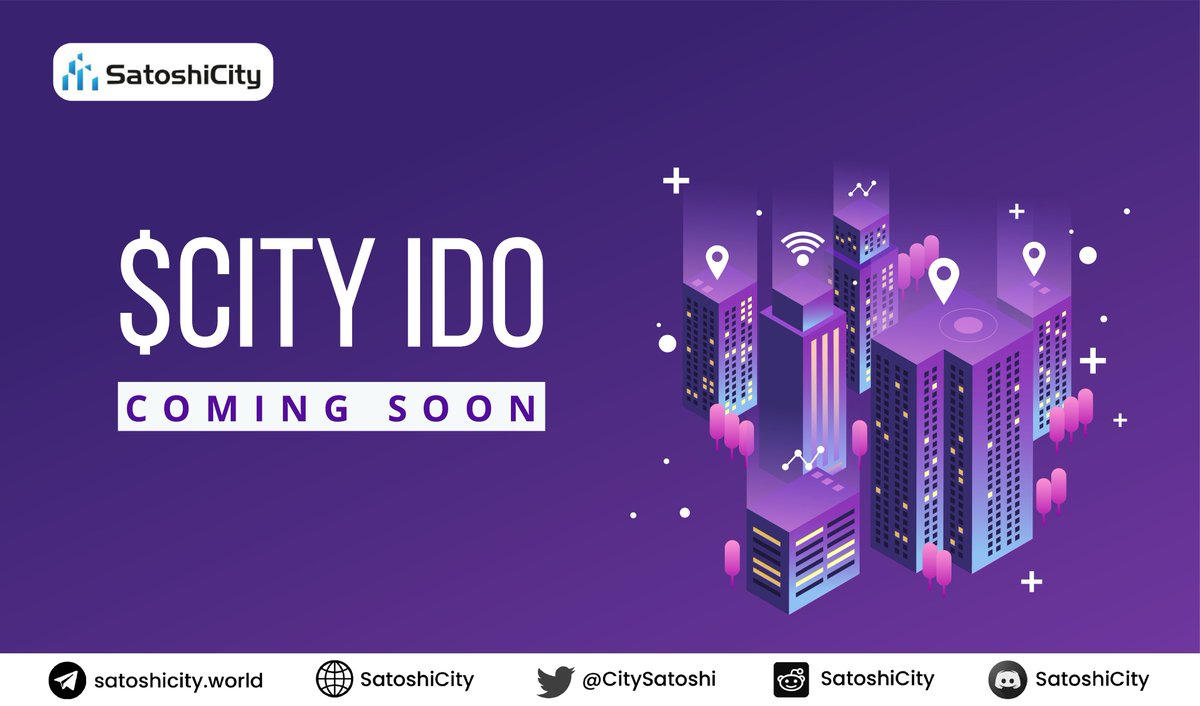 CitySatoshi's tweet photo. The Countdown Starts Here!! ⏳
We're giving you back-to-back IDOs in the next 2 weeks 😍

Our IDO Launch will take place through different launchpads
Stay Tuned for more updates!!
.
.
.
#CITY #SatoshiCity #Metaverse #IDO #Laundhpads #NFTGaming https://t.co/zeXxPmLqUy
