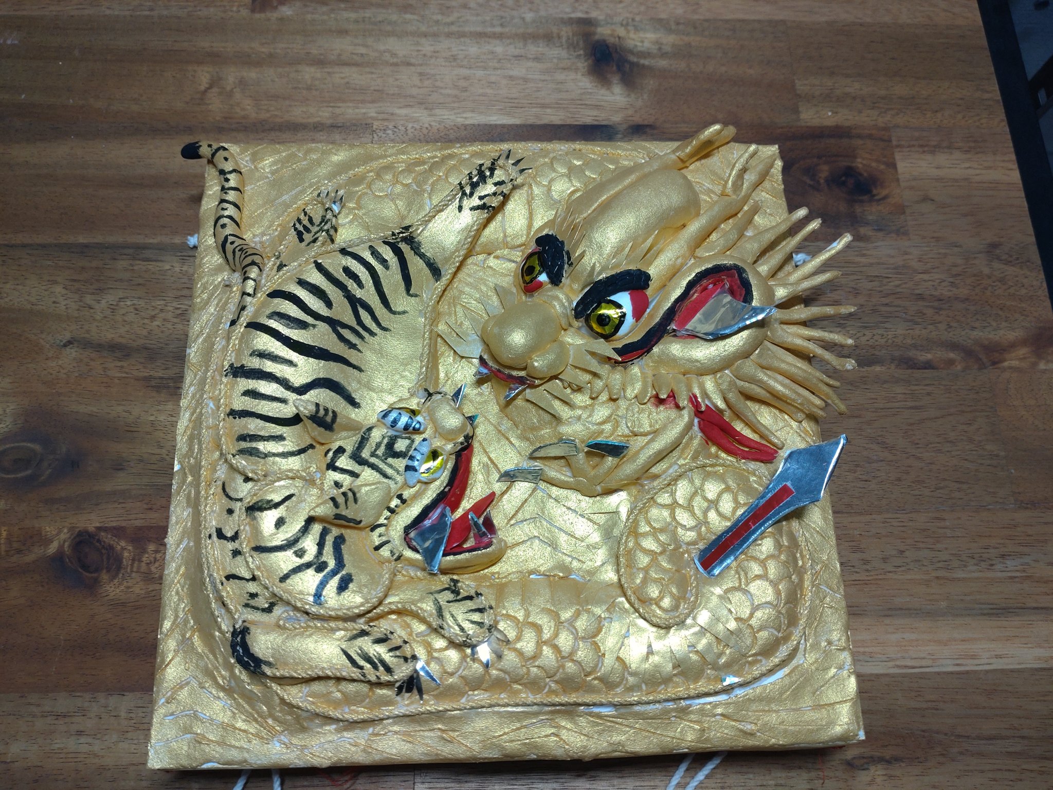 値下げしましたミニチュア太鼓台龍頭-