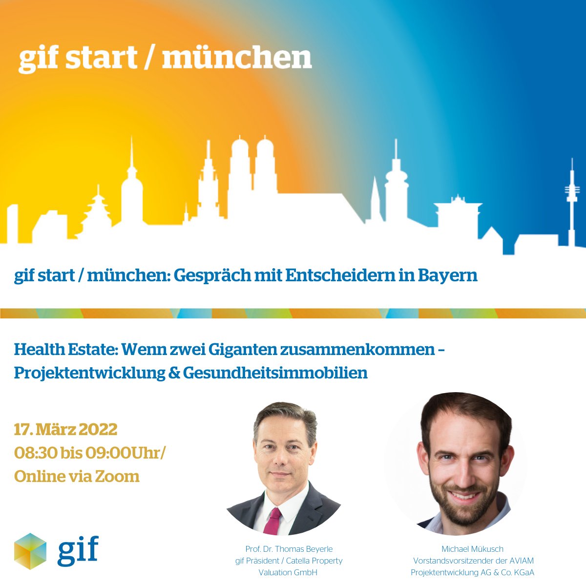 gifev's tweet photo. #Projektentwicklung und #Gesundheitsimmobilien: Wenn zwei Wachstumsmärkte aufeinander treffen, wird’s spannend – und damit ein Thema für unsere Veranstaltungsreihe „#gif start / #München“! Jetzt anmelden für den 17.3.: https://t.co/xmrfQ33bfG
#HealthEstate #Immobilien https://t.co/VO2FXrEVAu